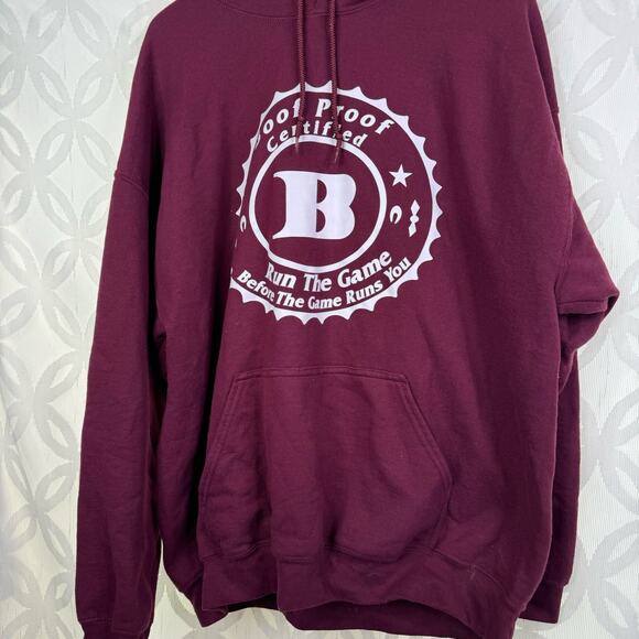 Boof Proof 420 Run The Game Before it Runs You Hoodie Size XL - Picture 2 of 3